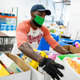 A free grocery distribution center near Washington, DC
